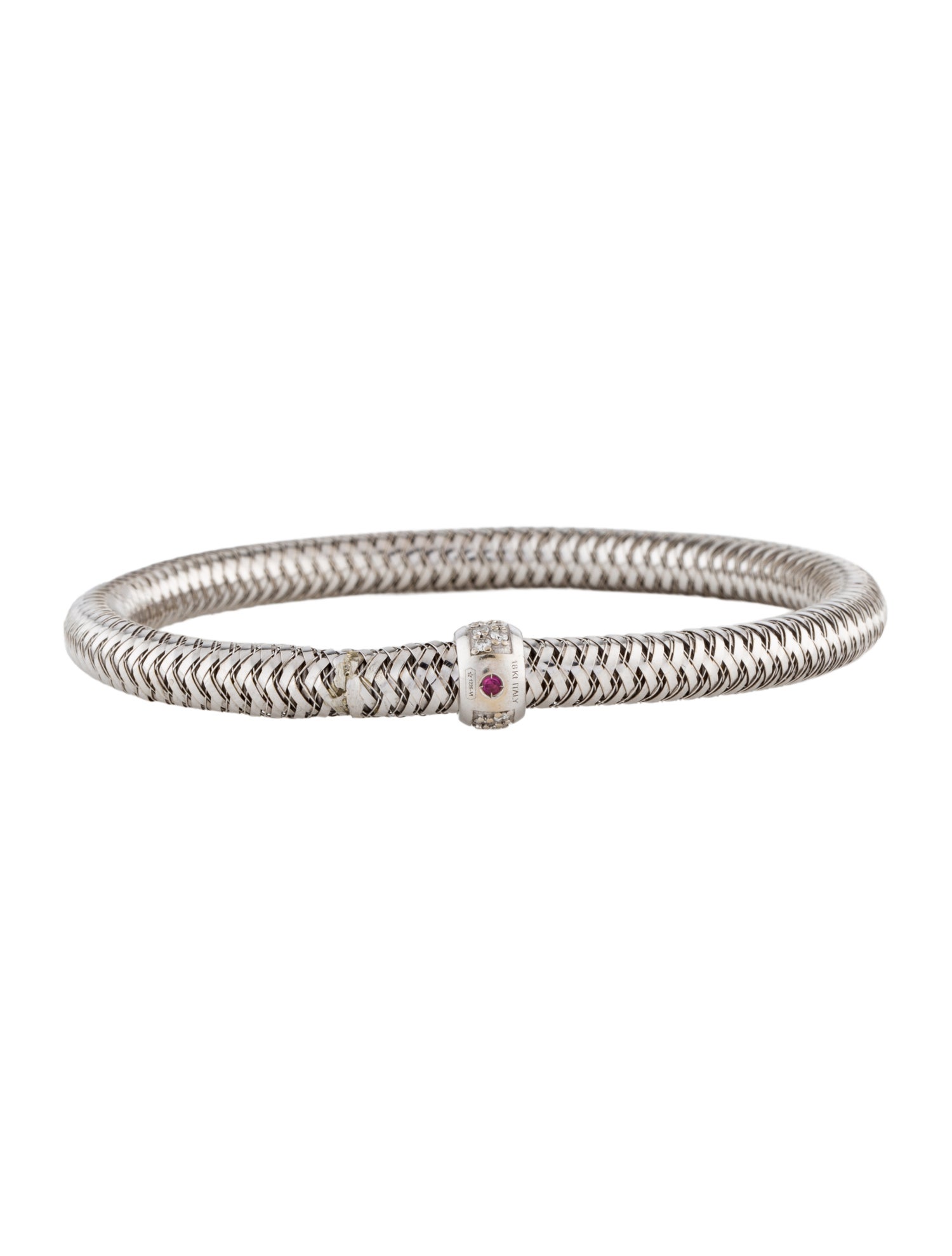 Roberto Coin 18K Diamond Primavera Stretch Bracelet
