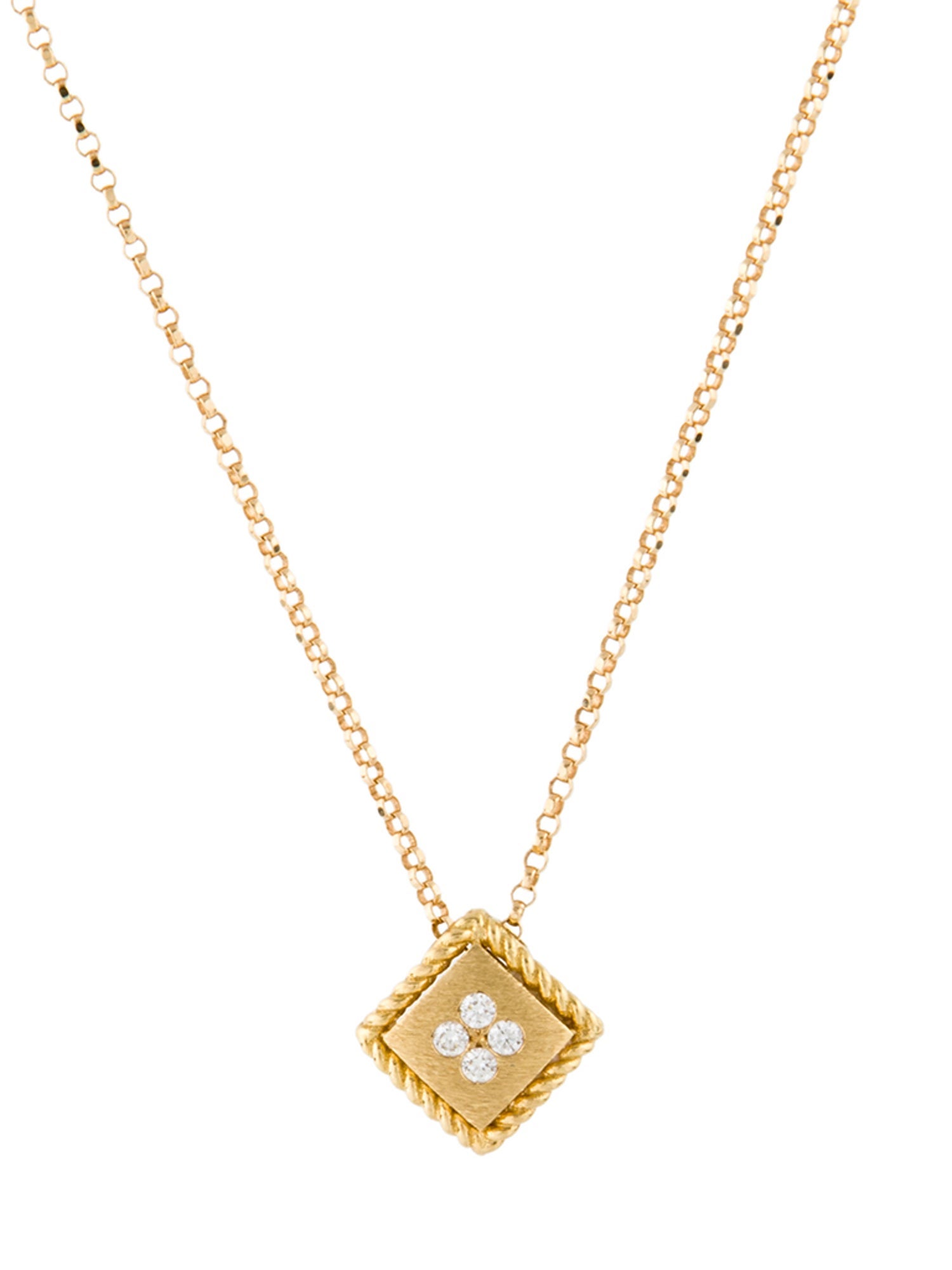 Roberto Coin 18K Diamond Pendant Necklace