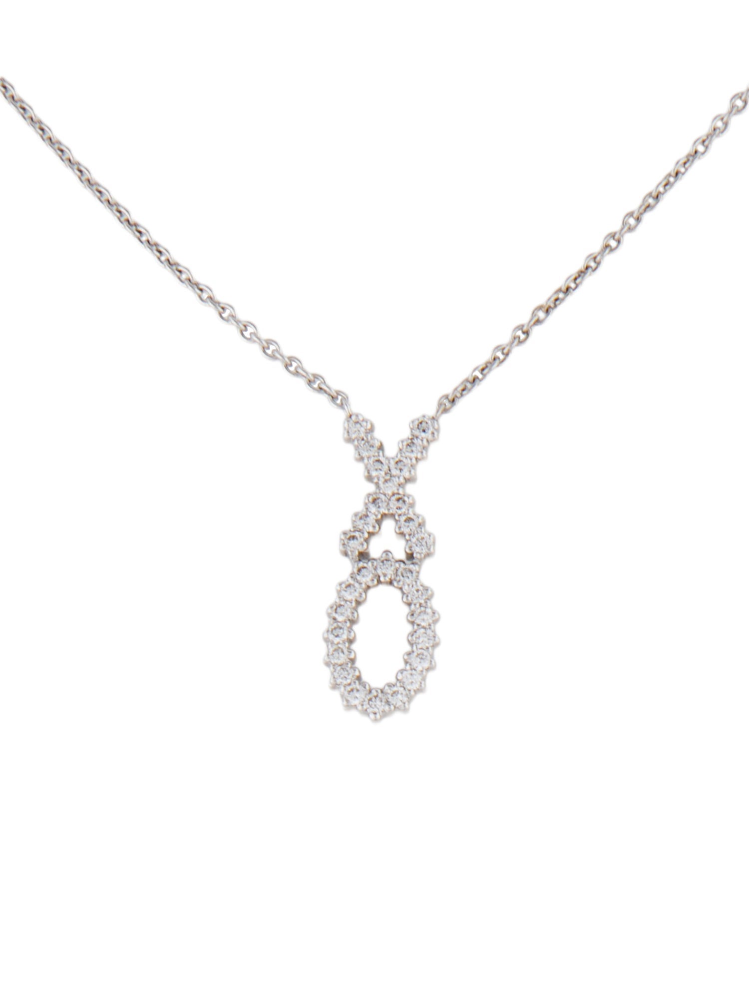 Roberto Coin 18K Diamond 'XO' Pendant Necklace