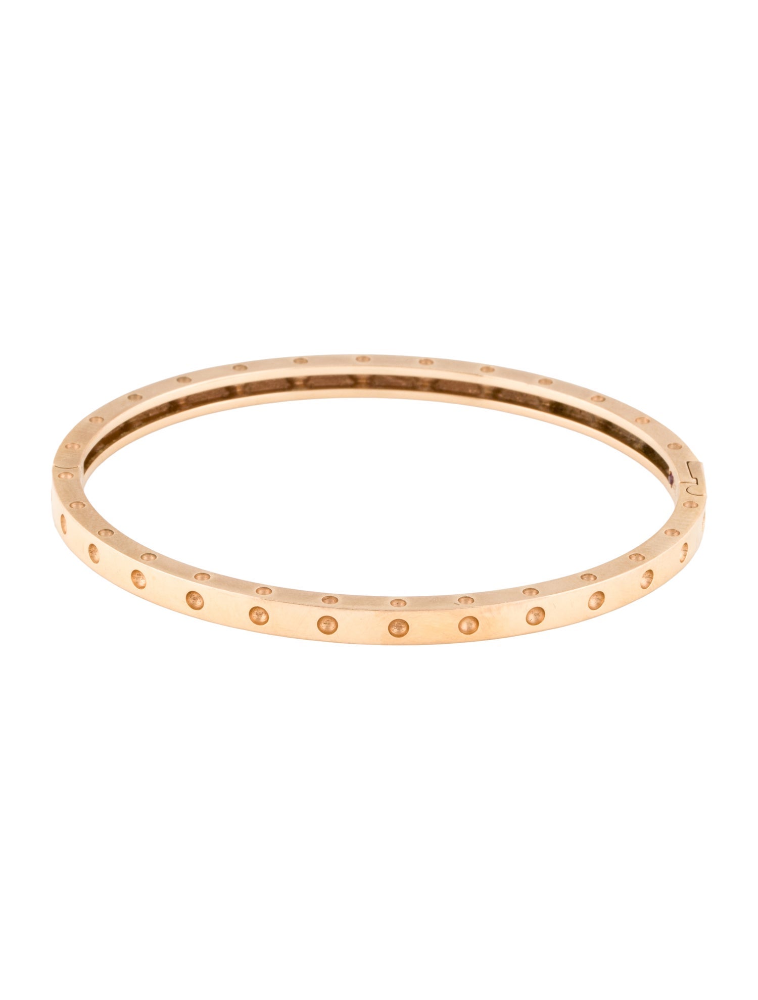 Roberto Coin 18K Pois Moi Oval Bangle Bracelet