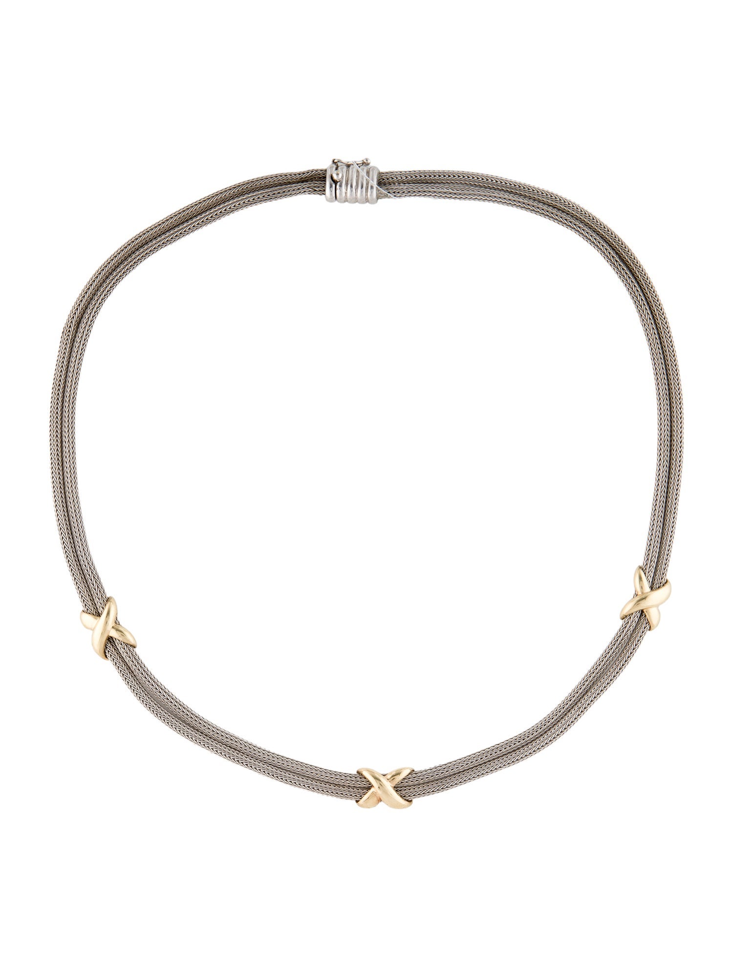 Roberto Coin Vintage Two-Tone X Station Necklace