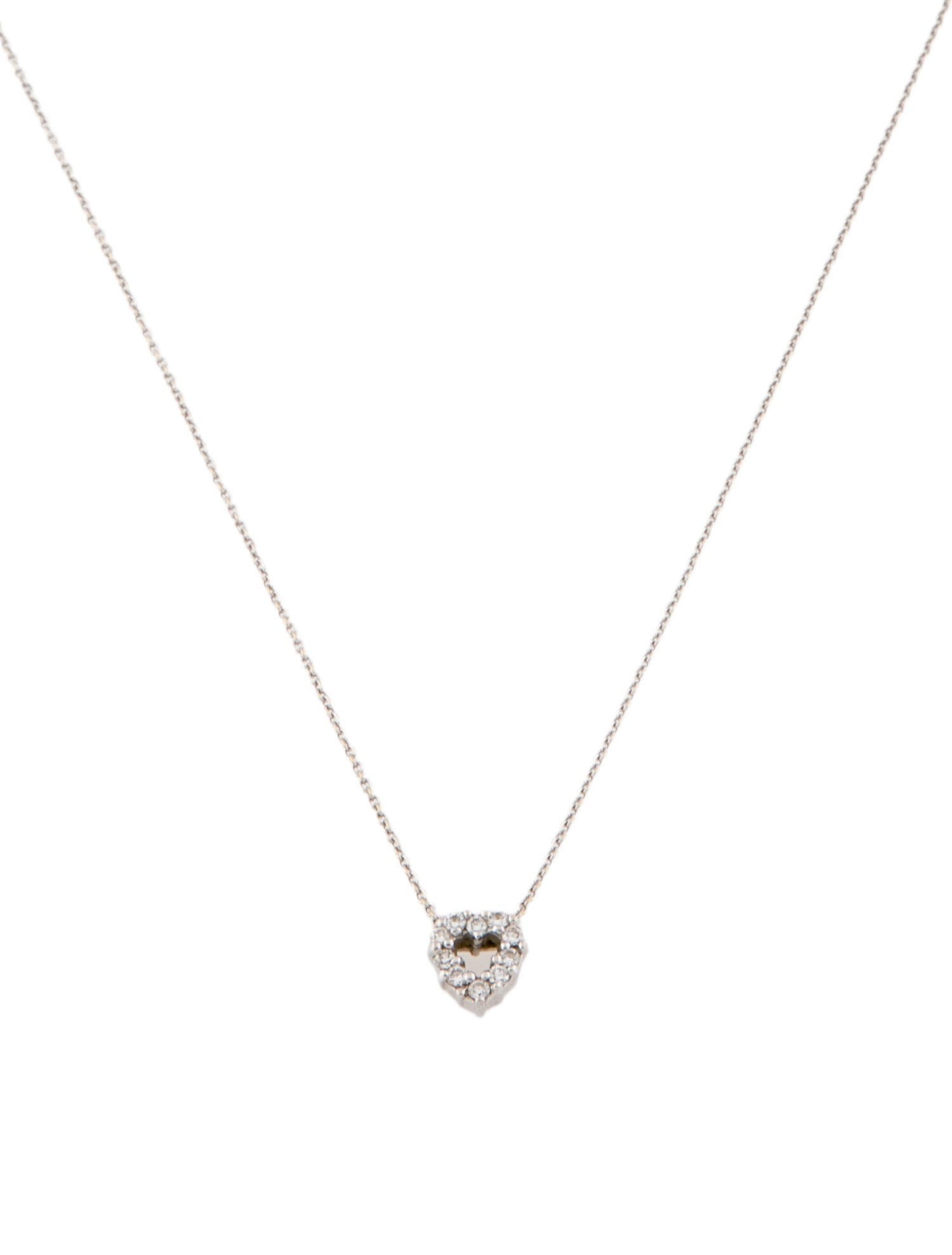 Roberto Coin Tiny Treasure Diamond Heart Pendant Necklace