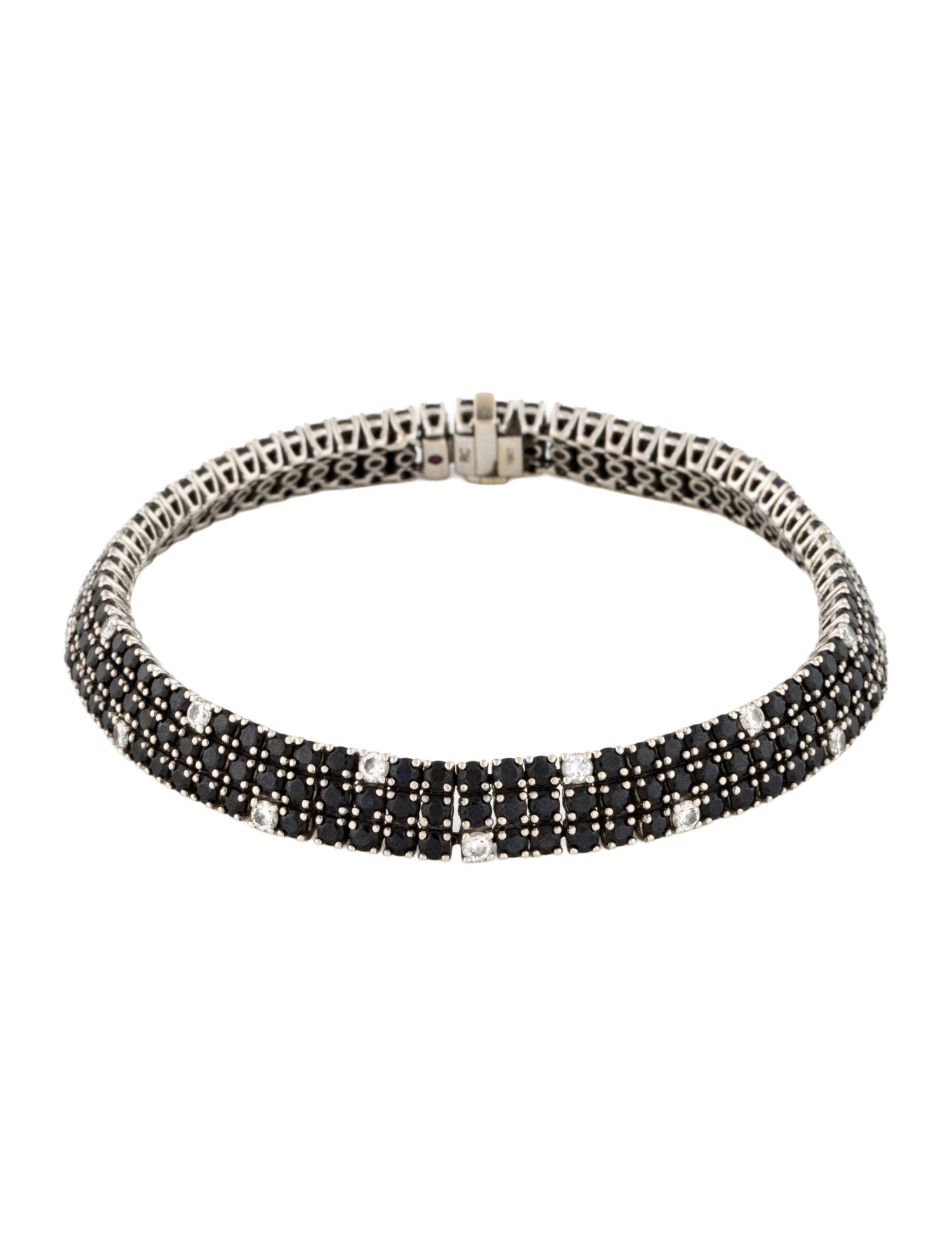 Roberto Coin 18K Sapphire & Diamond Fantasia Link Bracelet