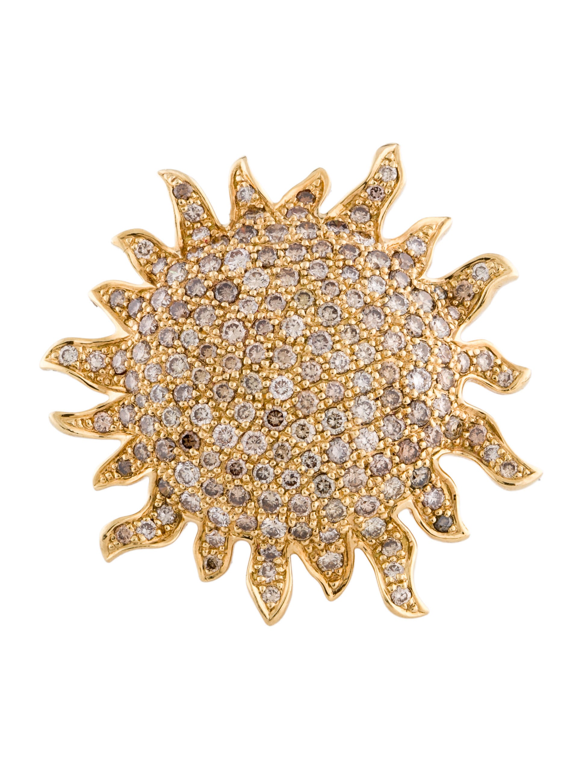 Roberto Coin 18K 1.60ctw Diamond Tiny Treasures Sun Cocktail Ring