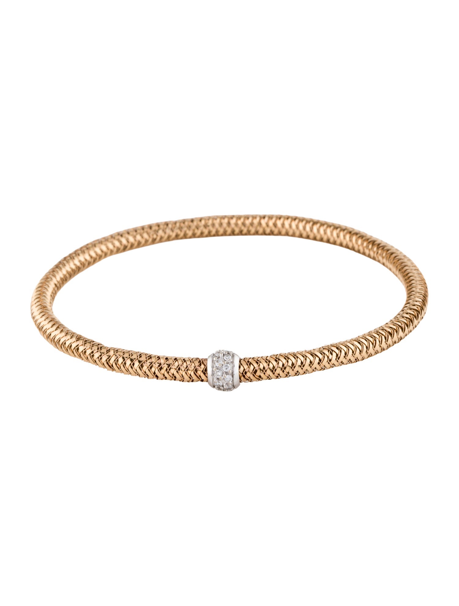 Roberto Coin 18K Diamond Primavera Stretch Bracelet