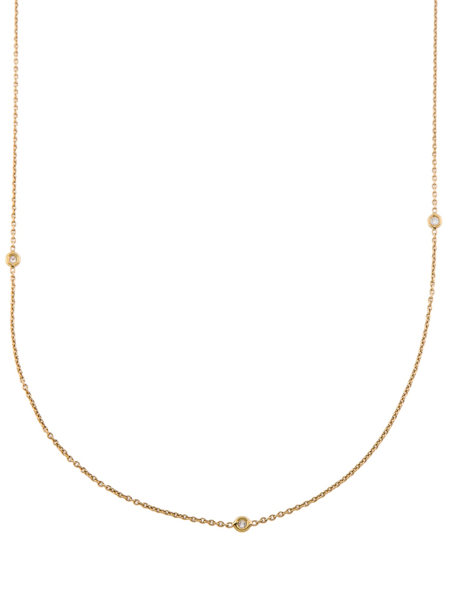 Roberto Coin 18K Diamond Station Necklace