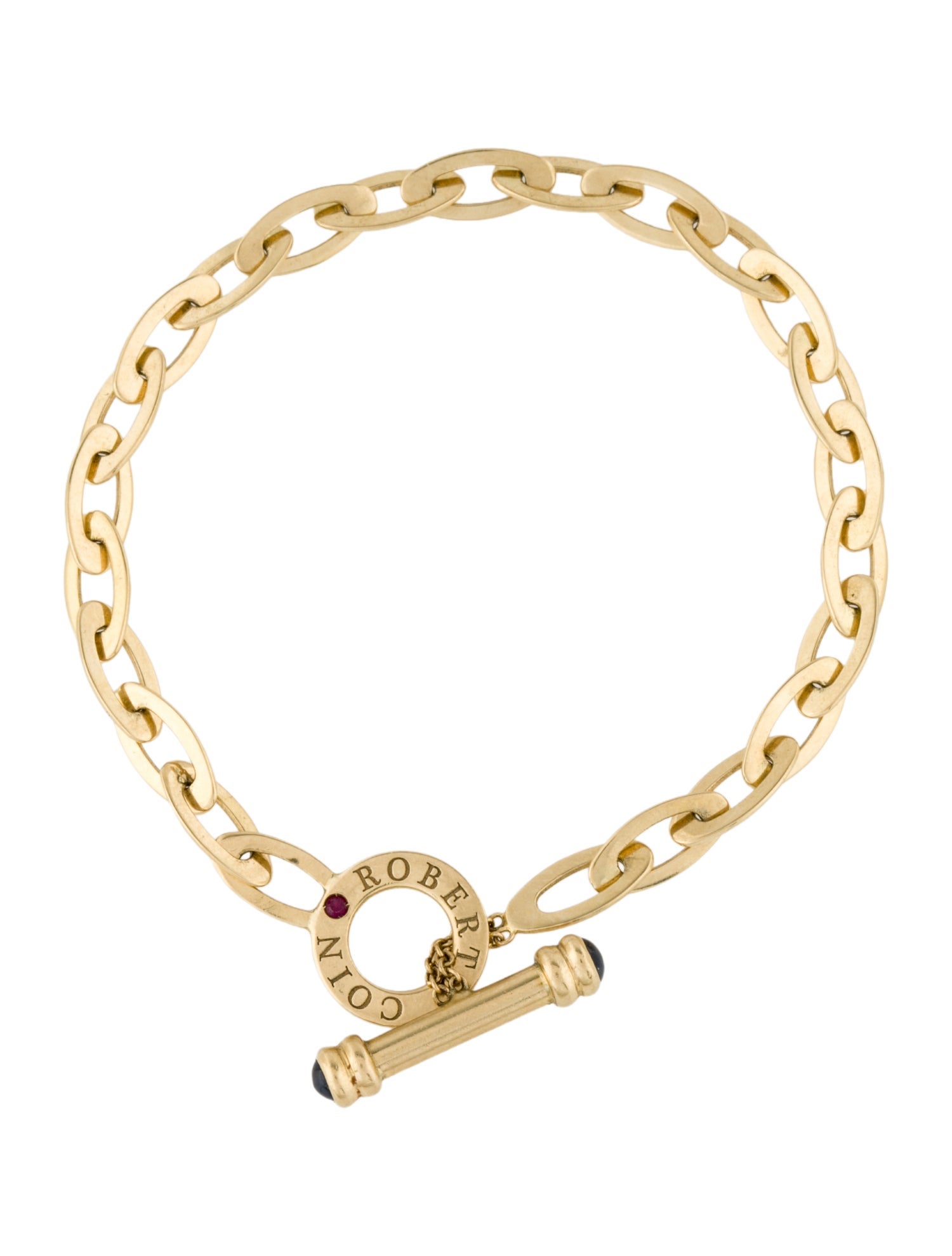 Roberto Coin 18K Sapphire Toggle Link Bracelet