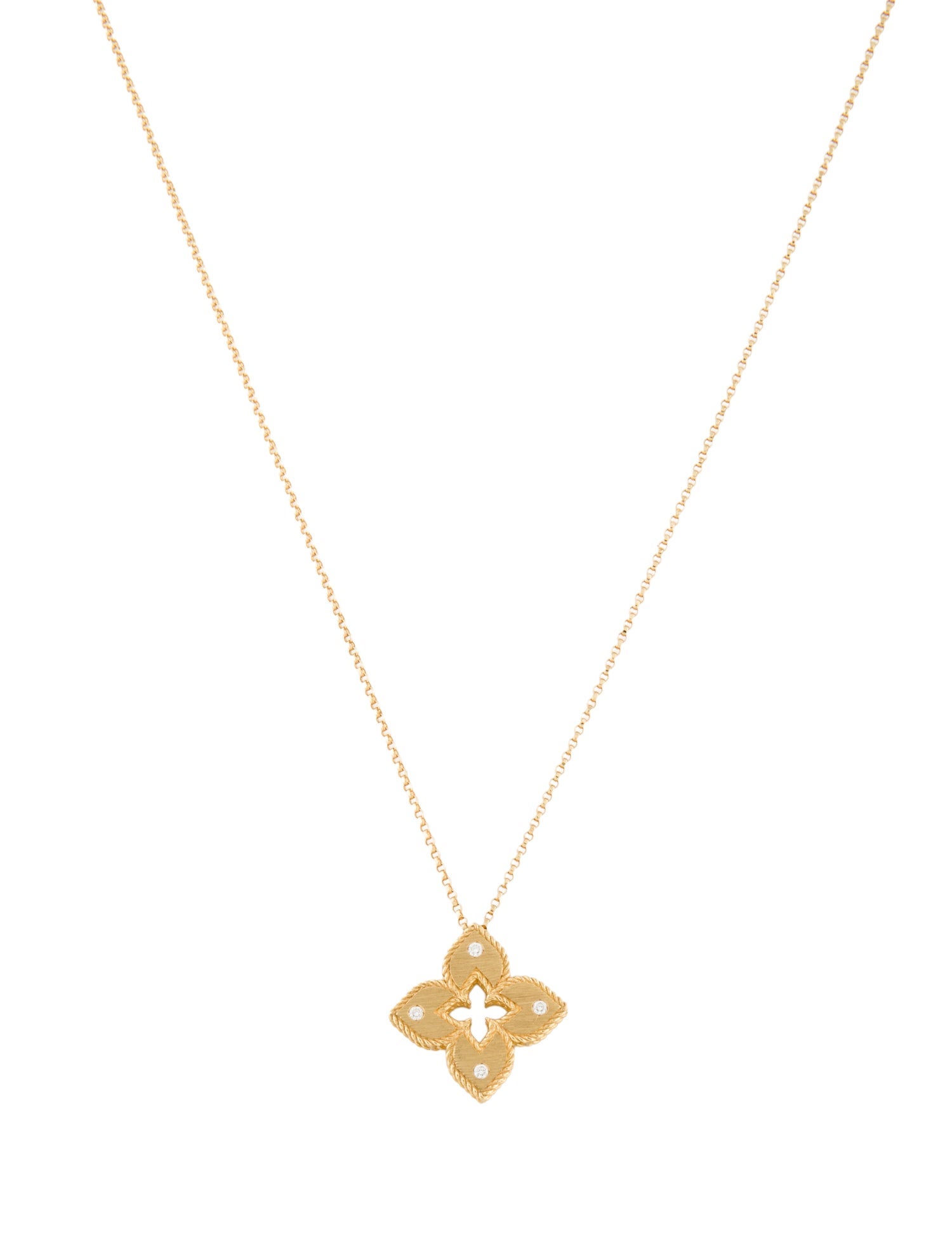 Roberto Coin 18K Diamond Venetian Princess Pendant Necklace