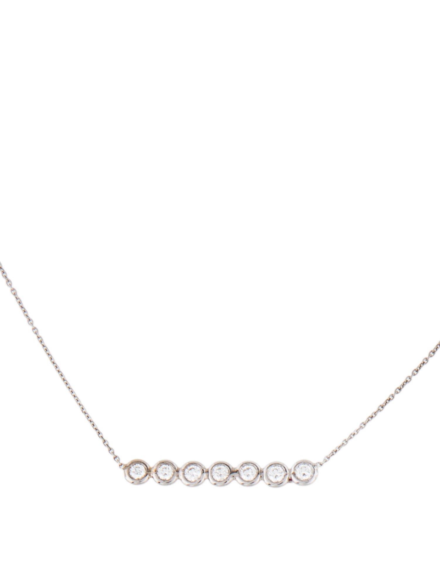Roberto Coin 18K Diamond Bezel Bar Necklace