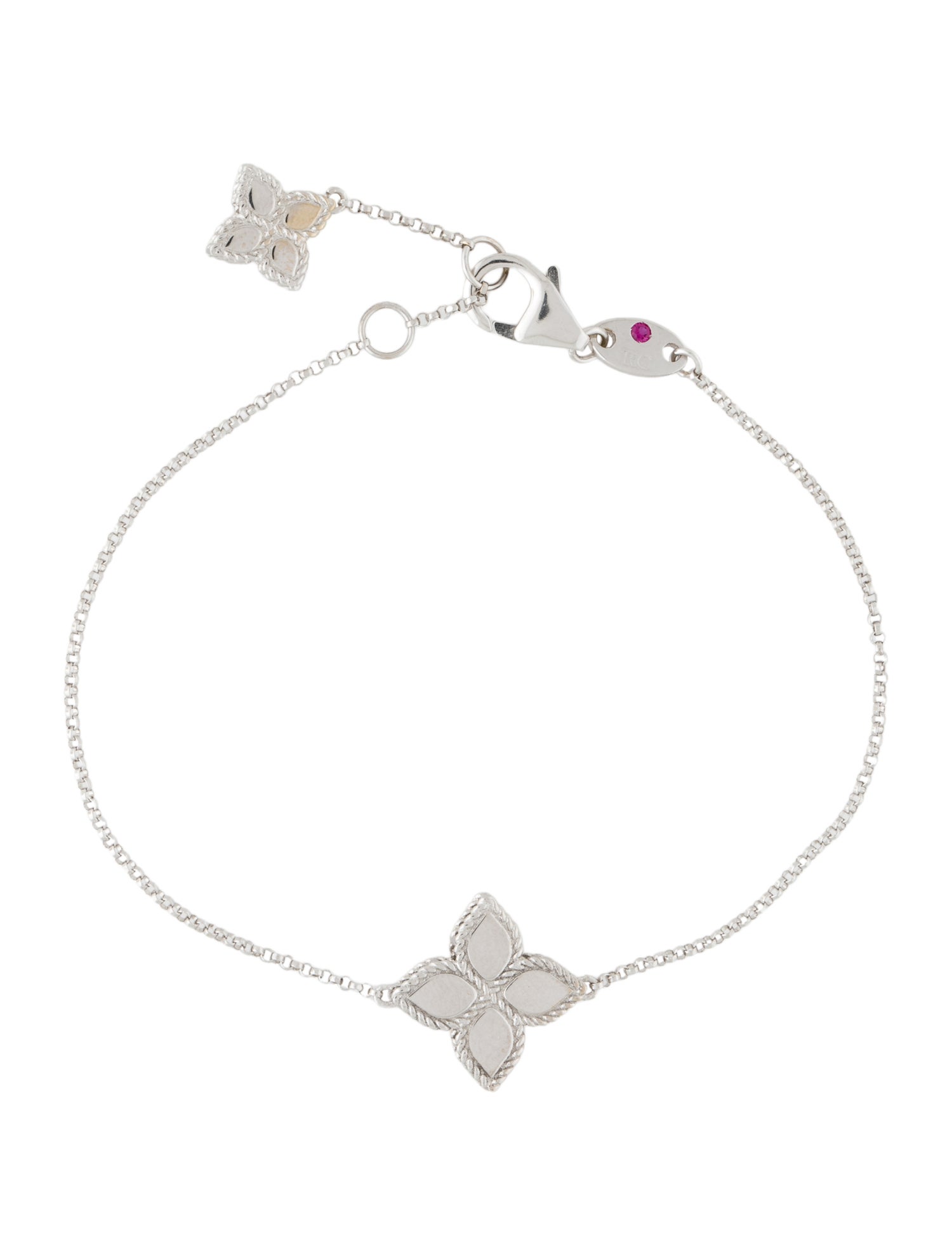 Roberto Coin 18K Princess Flower Station Bracelet