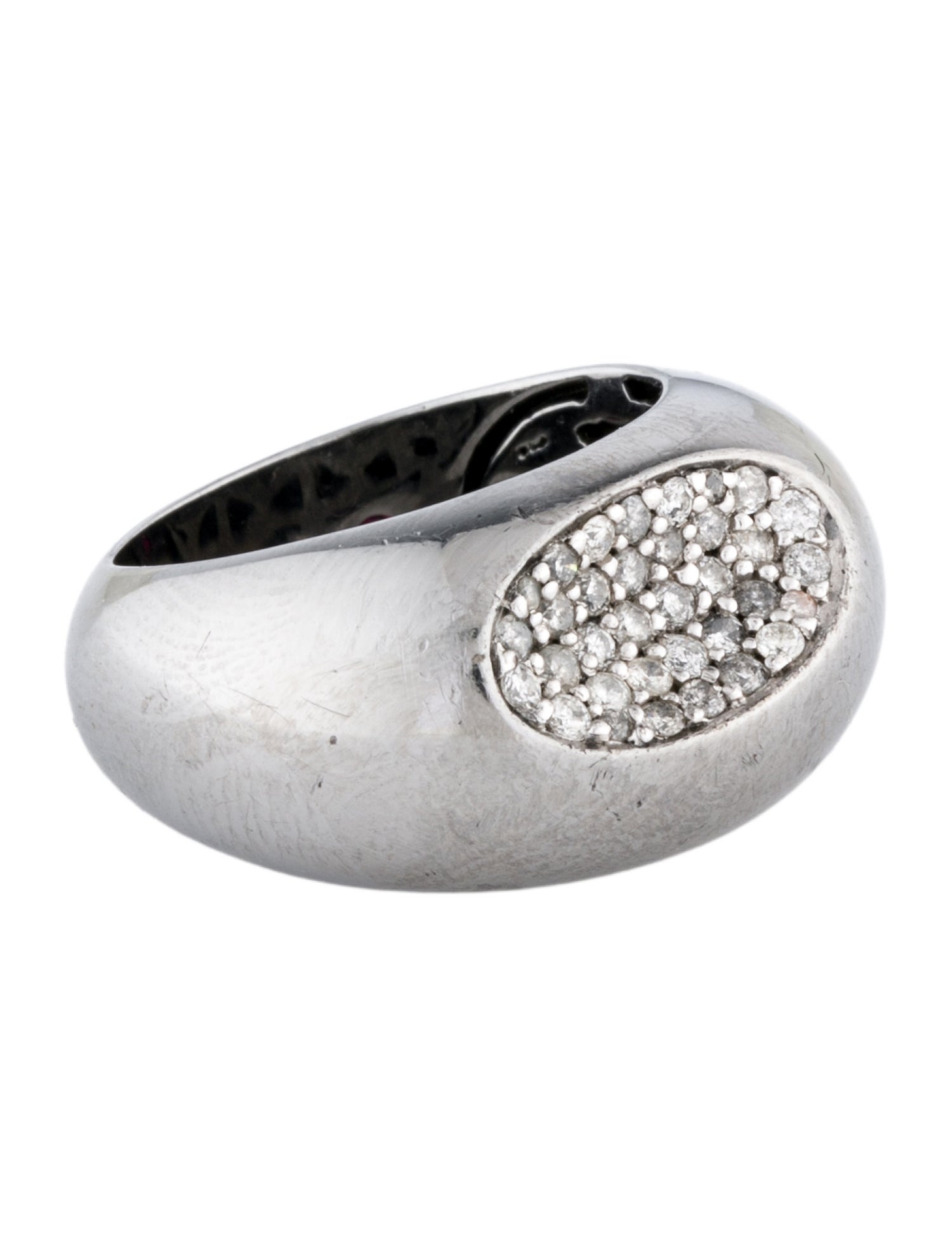 Roberto Coin Diamond Capri Plus Signet Ring
