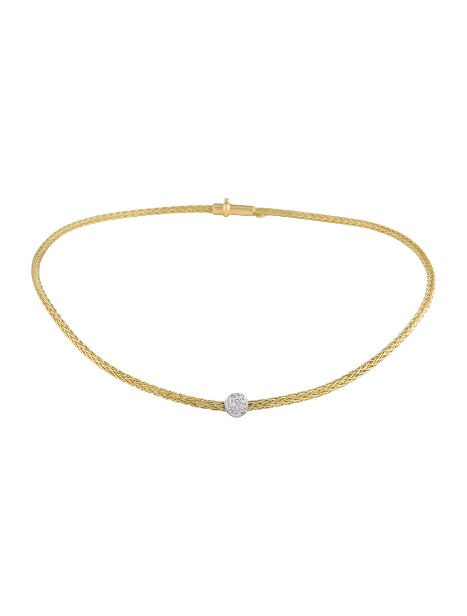 Roberto Coin 18K Diamond Station Collar Necklace