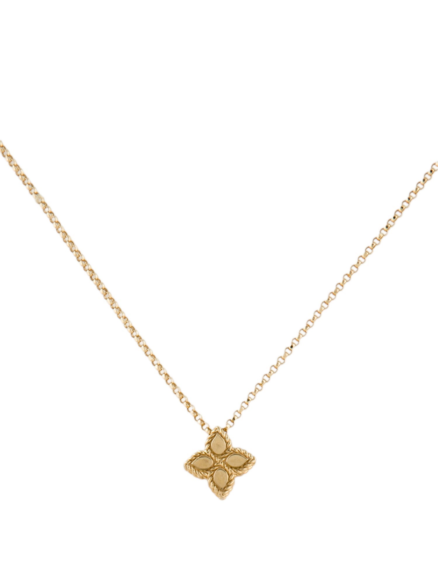 Roberto Coin 18K Princess Flower Small Necklace