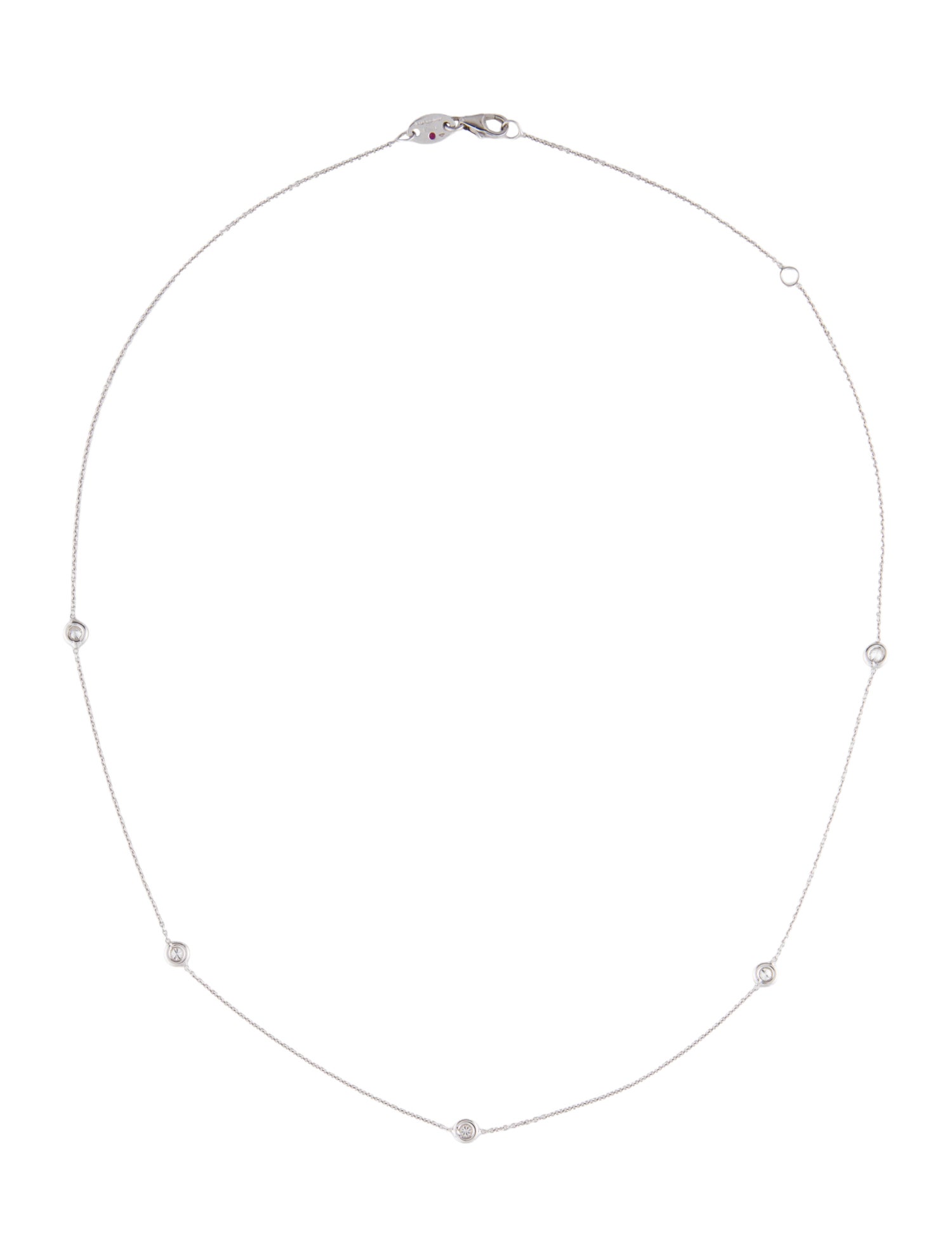Roberto Coin 18K Diamonds by the Inch Five Station Necklace
