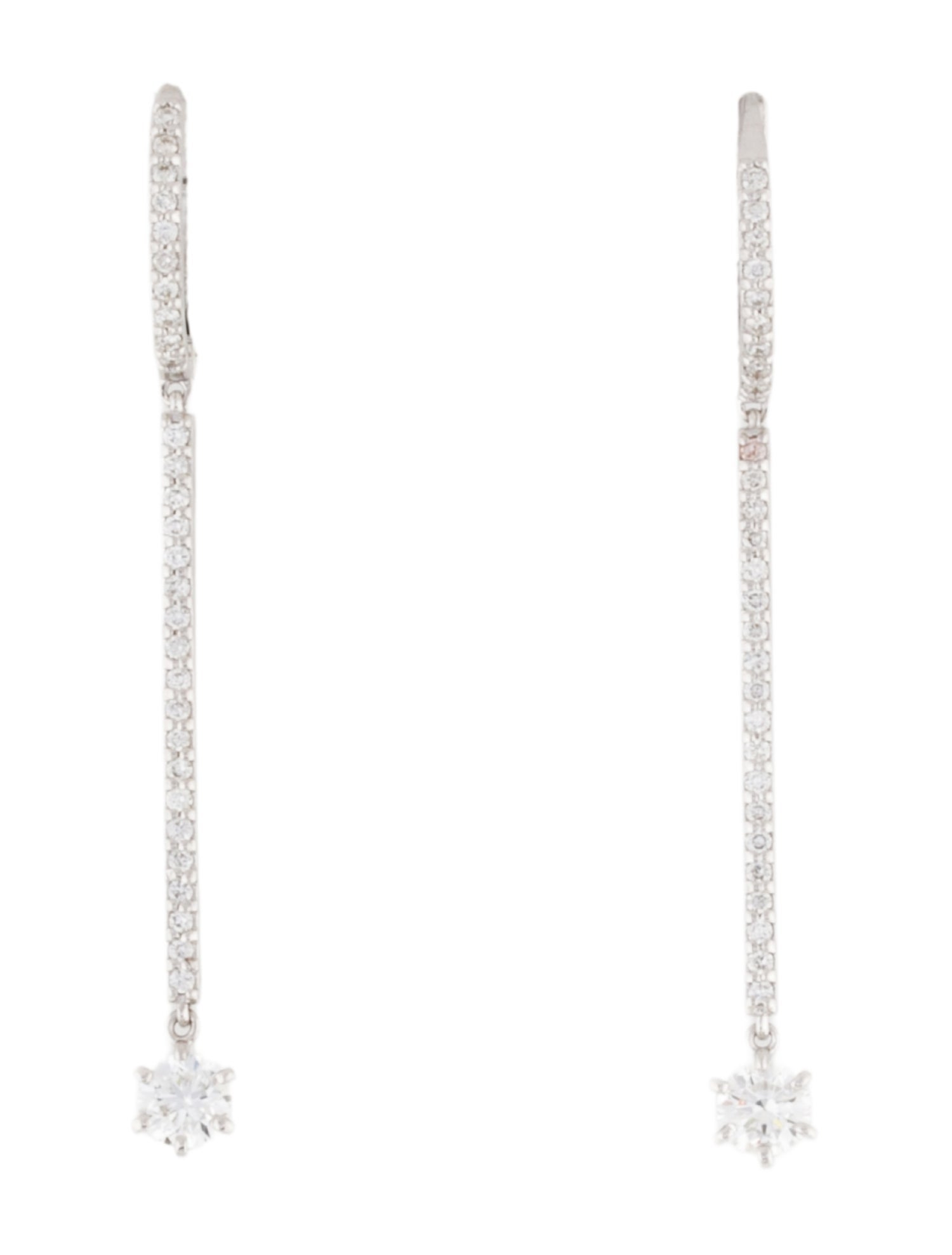 Roberto Coin 18k Diamond Matchbox Drop Earrings