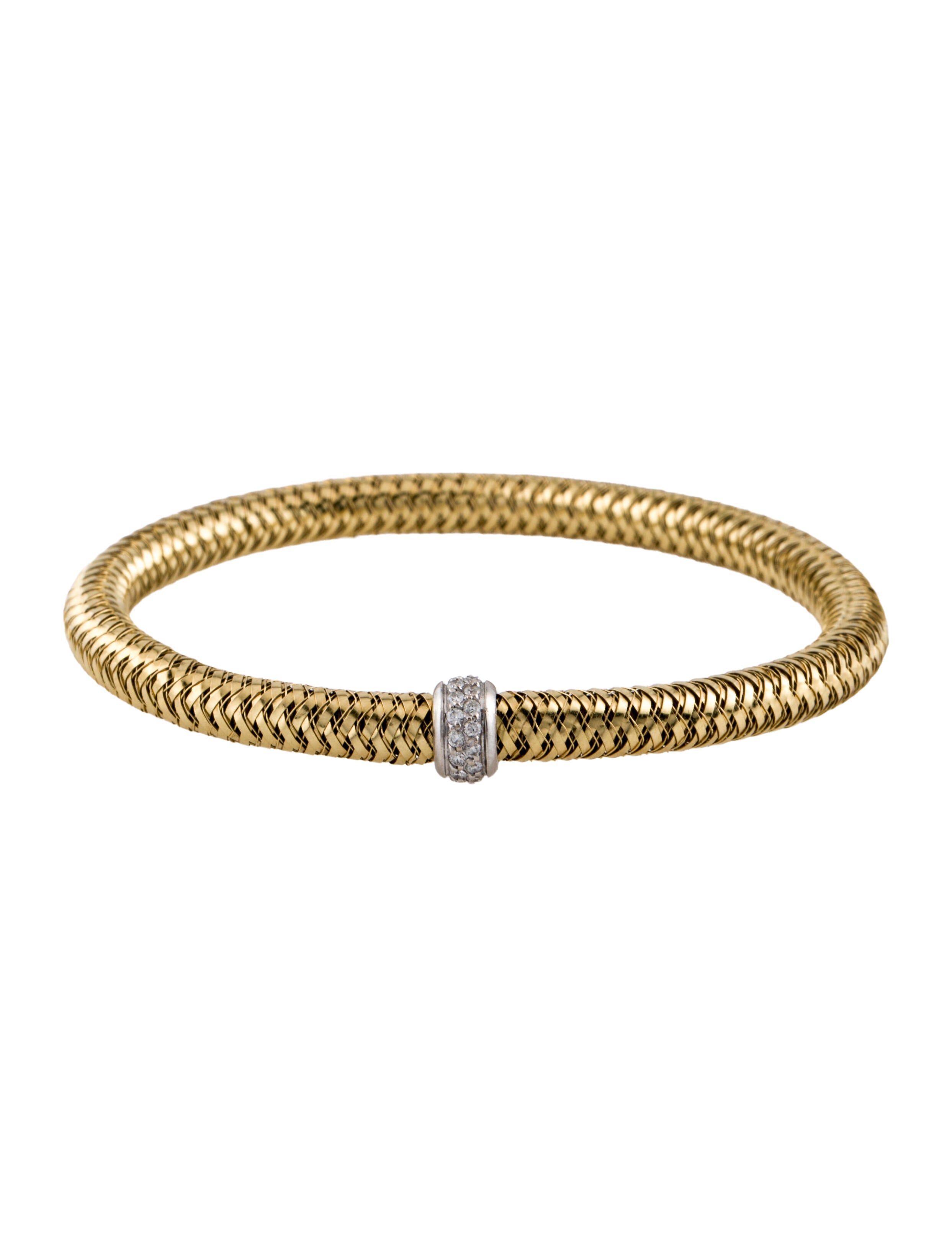 Roberto Coin 18K Diamond Primavera Stretch Bracelet