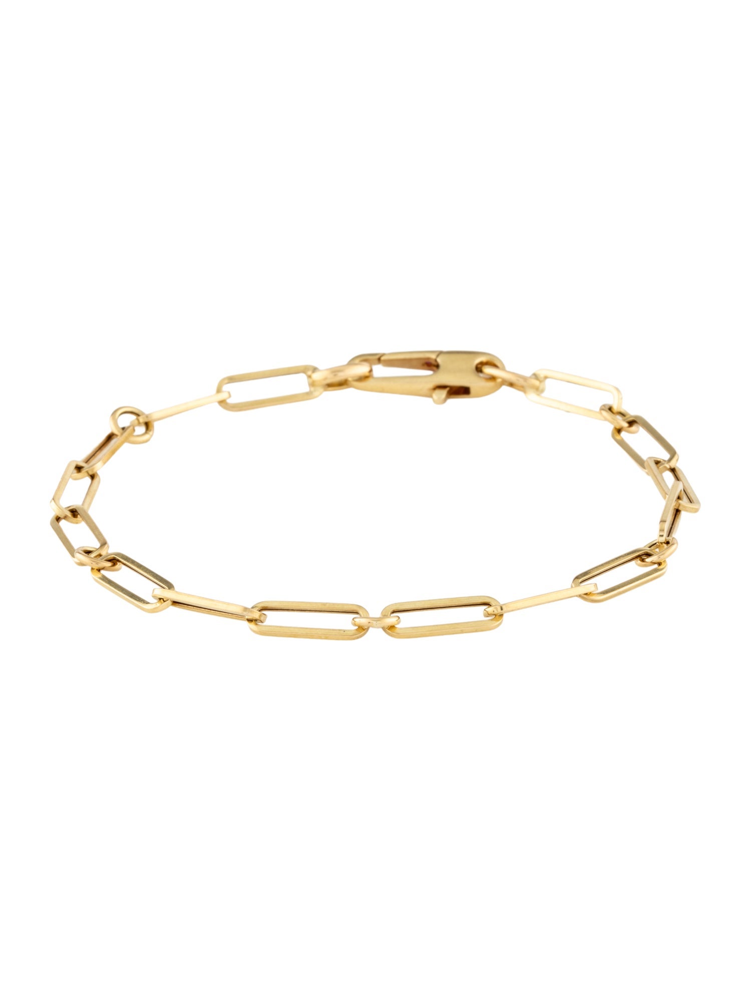 Roberto Coin 18K Paperclip and Round Link Chain Bracelet