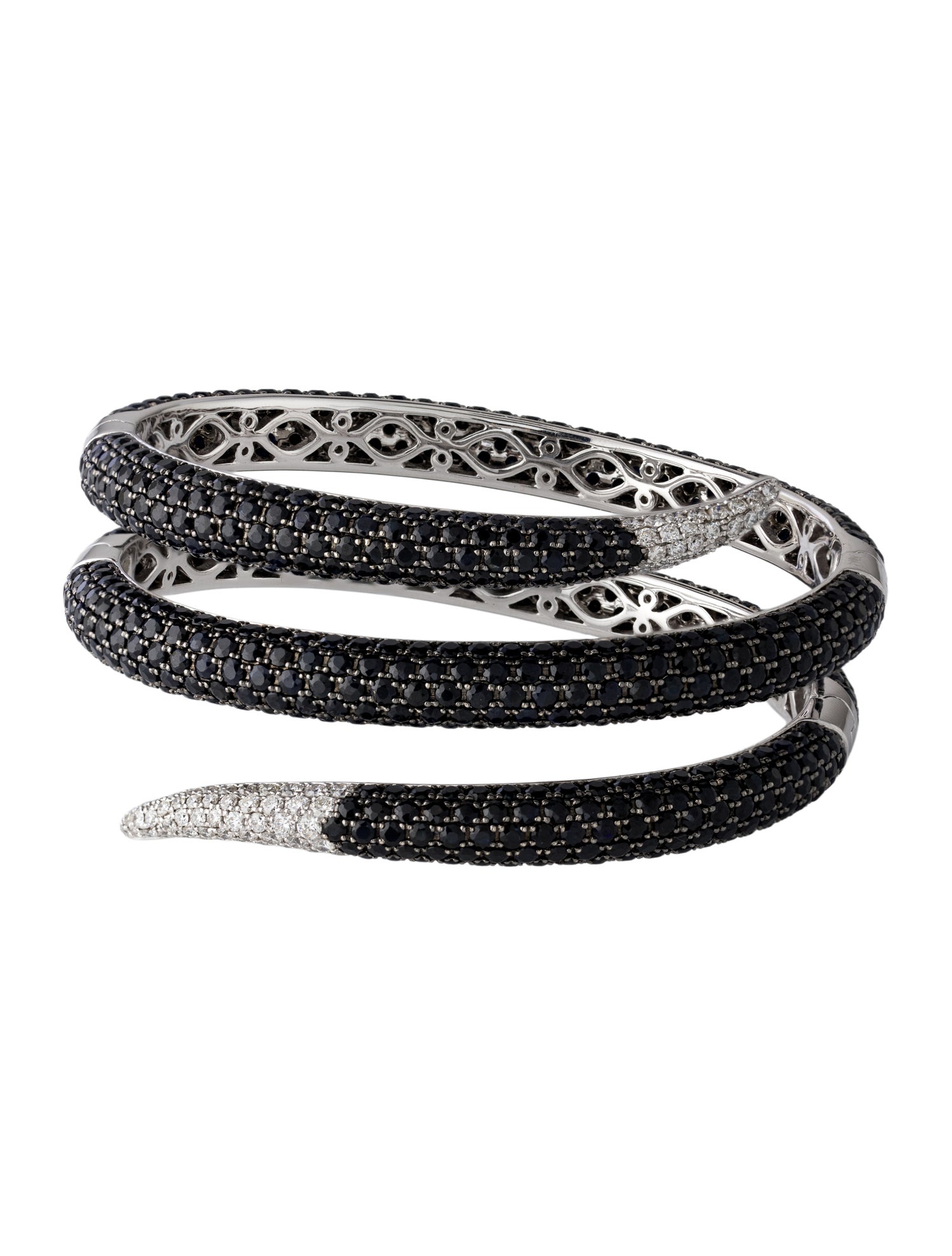 Roberto Coin 5.78ctw Sapphire & Diamond Wrap Bracelet
