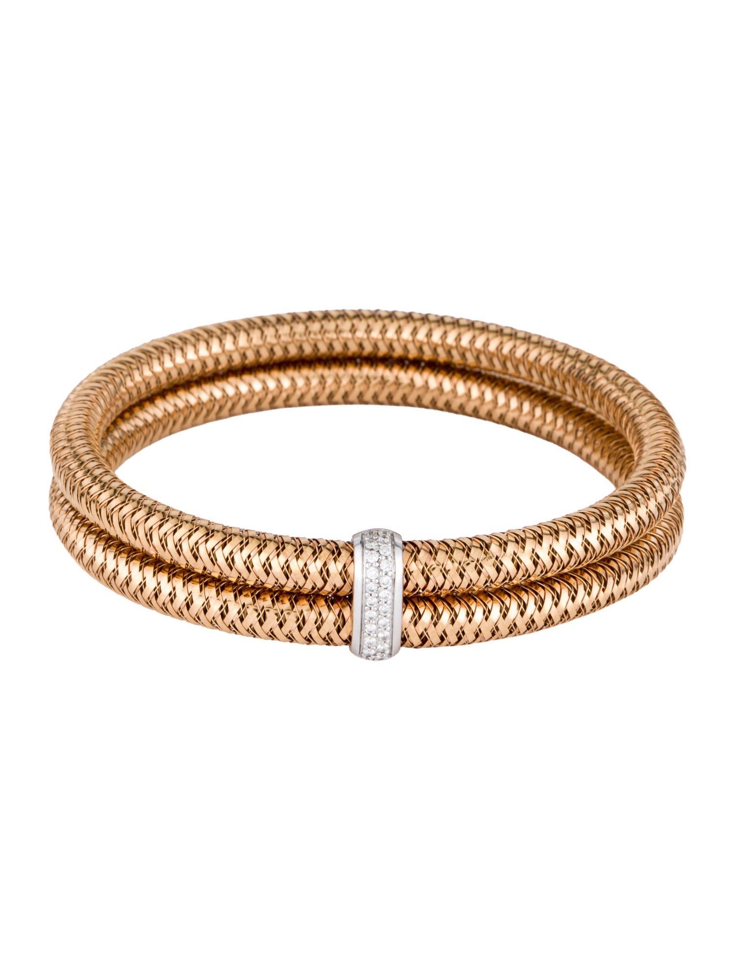 Roberto Coin 18K Diamond Primavera Bangle Bracelet