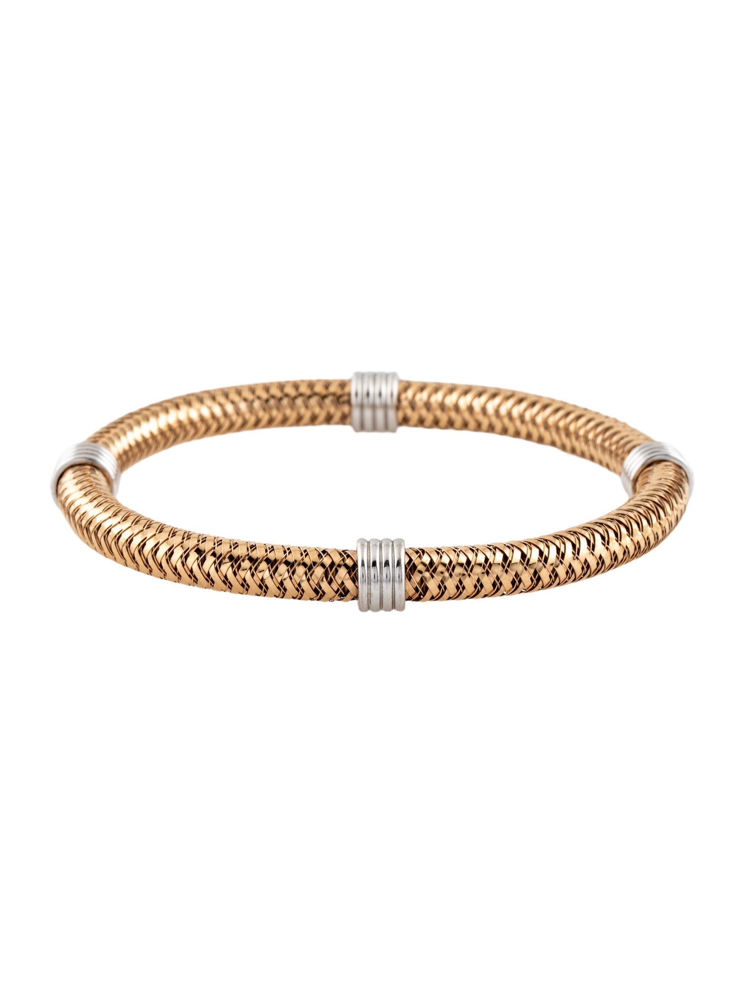 Roberto Coin 18K Two-Tone Primavera Flex Station Bracelet
