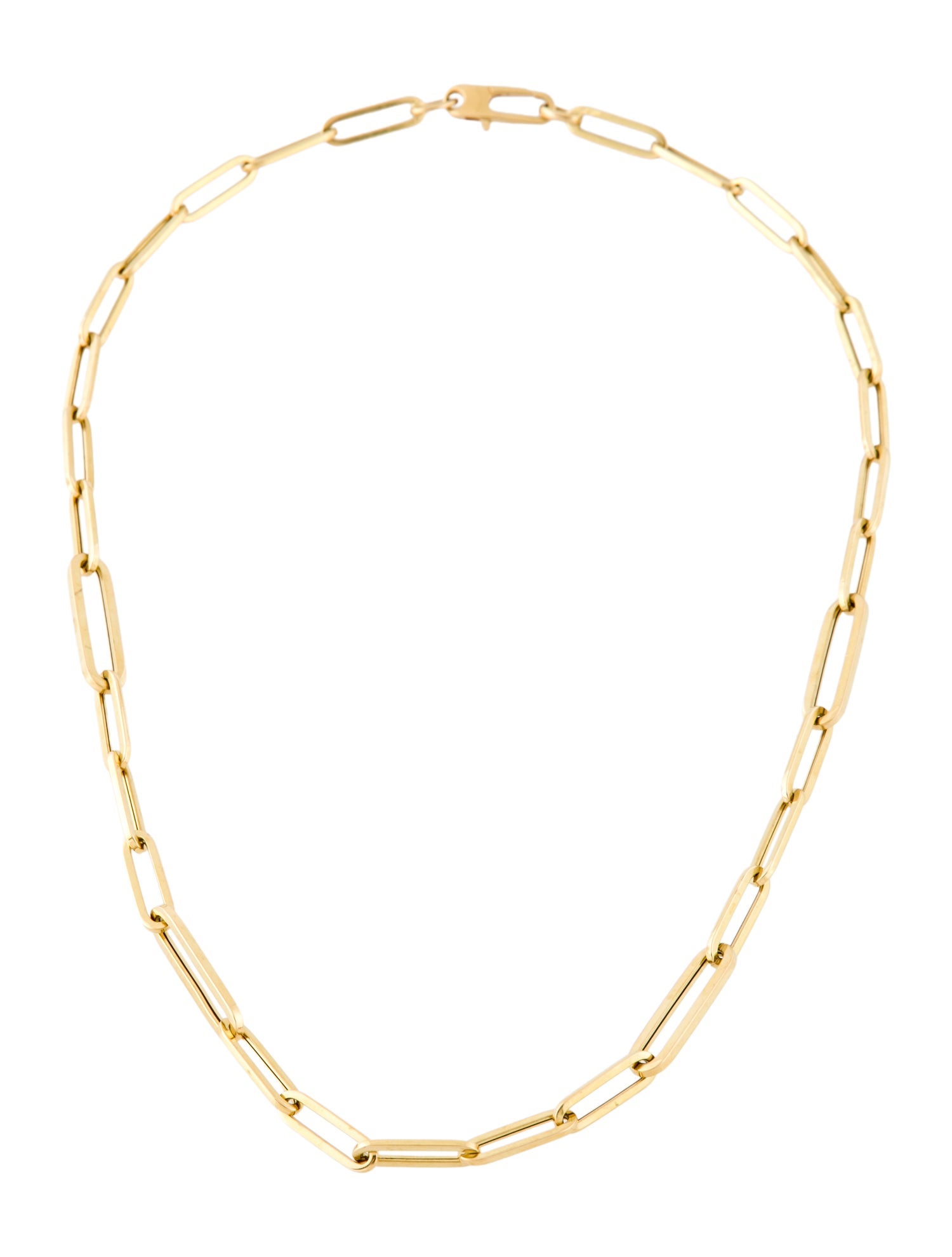 Roberto Coin 18k Oval Paperclip Chain Necklace