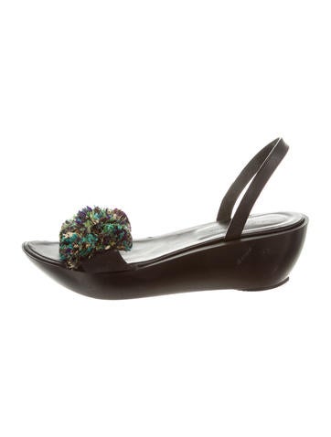 Robert Clergerie Embellished Leather Sandals