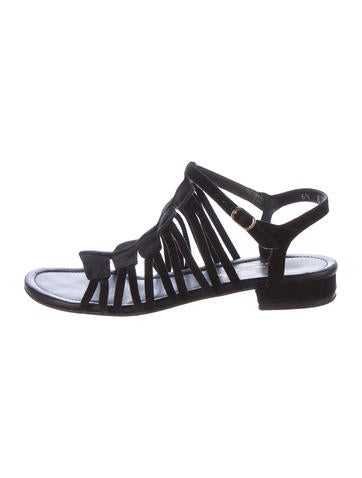 Robert Clergerie Suede Multistrap Sandals