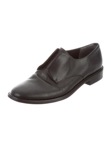 ROBERT CLERGERIE Paris 37.5 7 black career slides mules shoes flats designer
