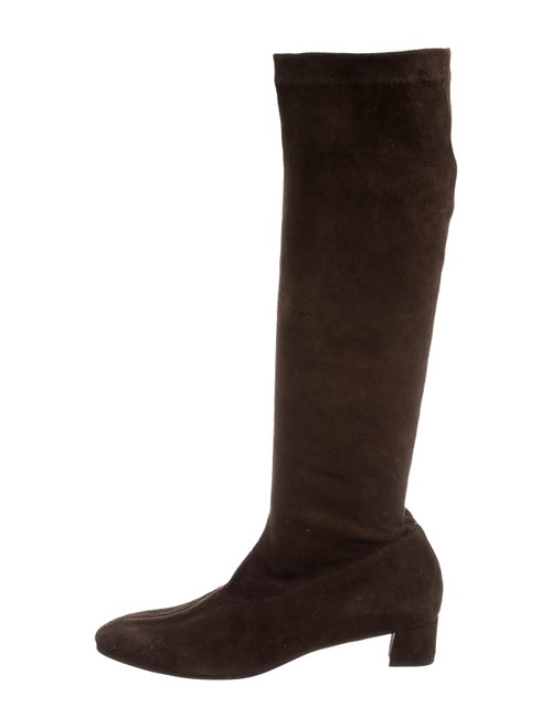 Robert Clergerie Suede Knee-High Boots