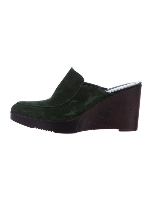 Robert Clergerie Jador Suede Mules Green