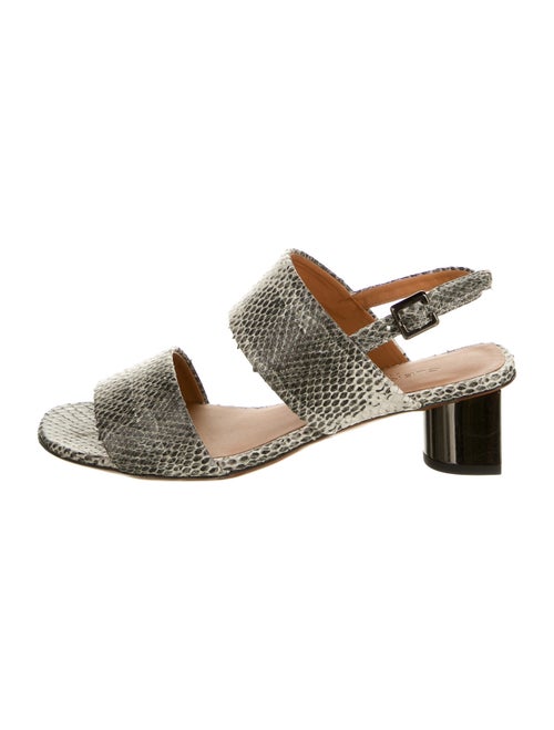 Robert Clergerie Snakeskin Animal Print Slingback