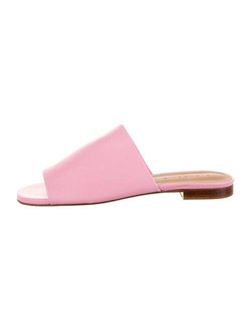 Robert Clergerie Leather Slides Pink