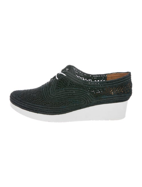 Robert Clergerie Raffia Oxfords Blue