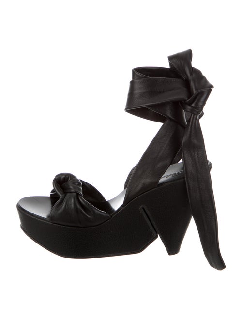 Robert Clergerie Leather Sandals Black