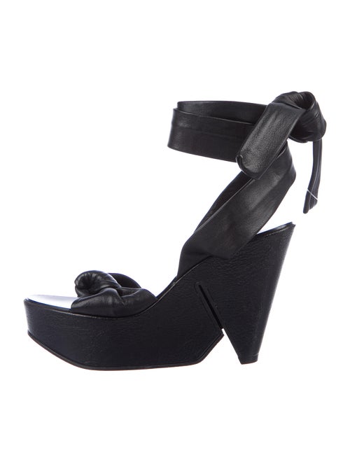 Robert Clergerie Leather Sandals Black