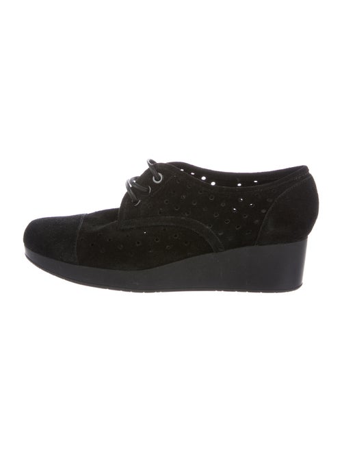 Robert Clergerie Suede Oxfords Black