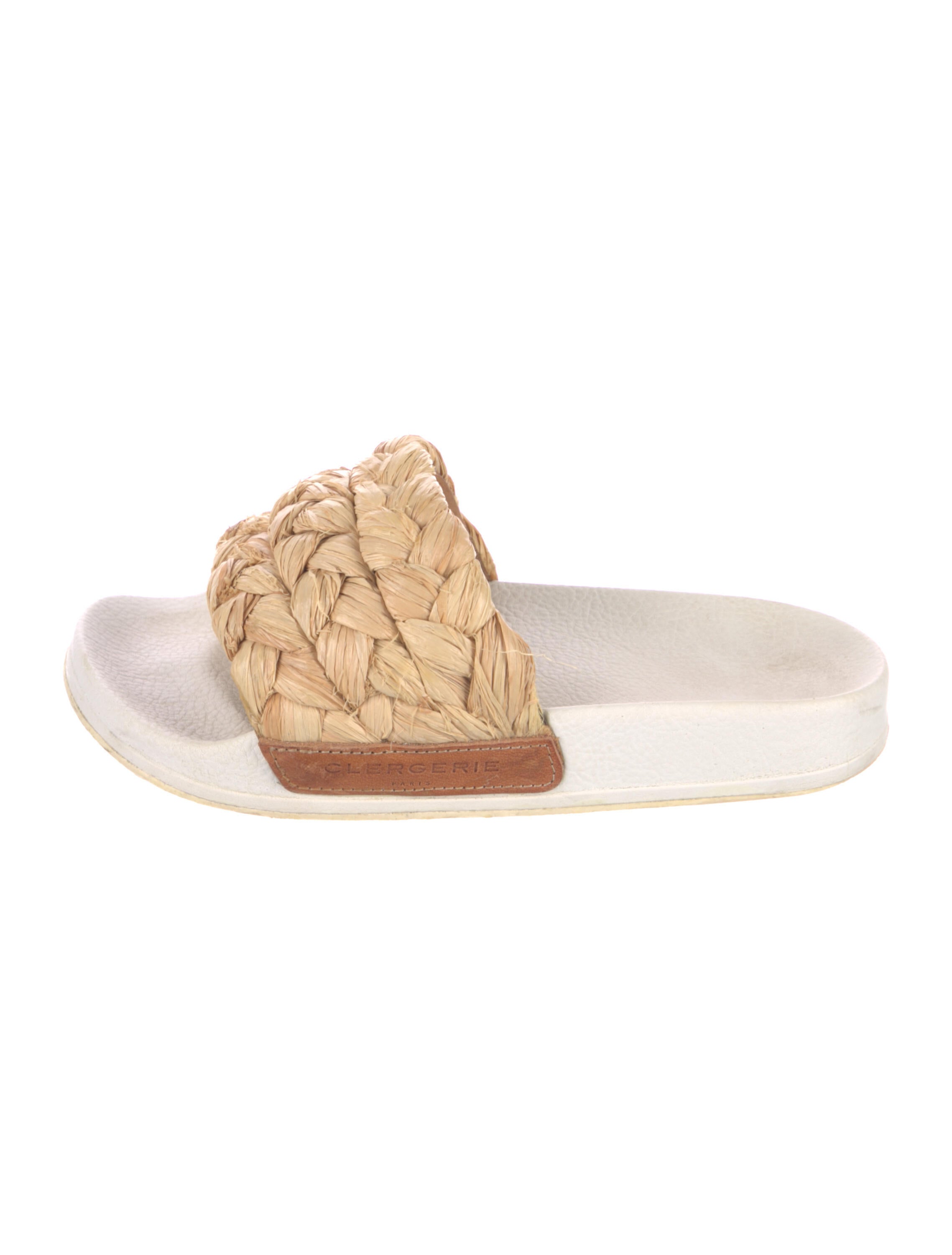 Robert Clergerie Raffia Braided Accents Slides - Neutrals Sandals, Shoes -  ROG48698 | The RealReal