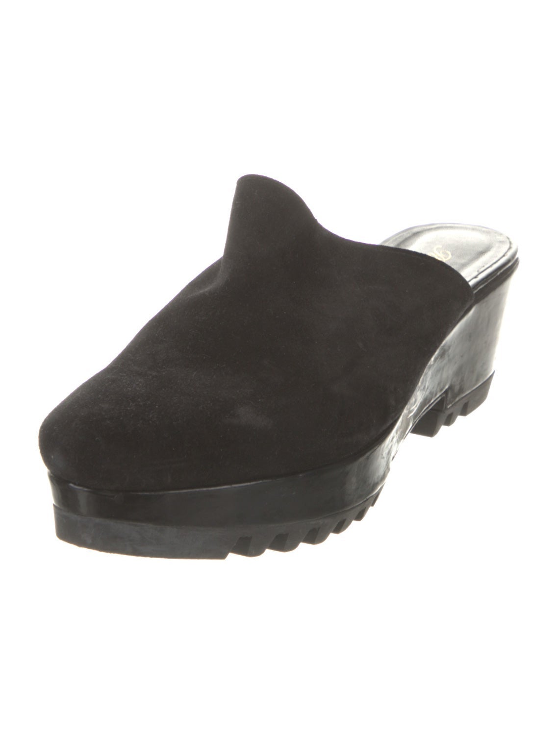 Robert Clergerie Suede Mules - Black Pumps, Shoes - ROG53354  display picture 3