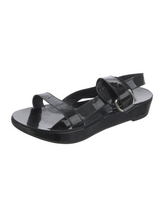 Robert Clergerie Patent Leather Slingback Sandals