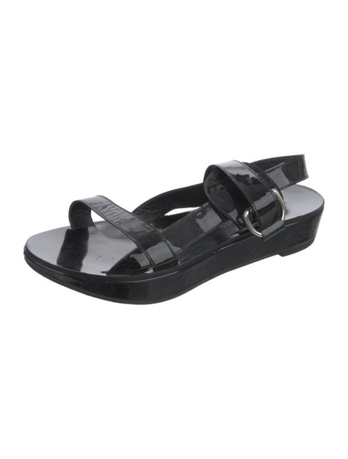 Robert Clergerie Patent Leather Slingback Sandals