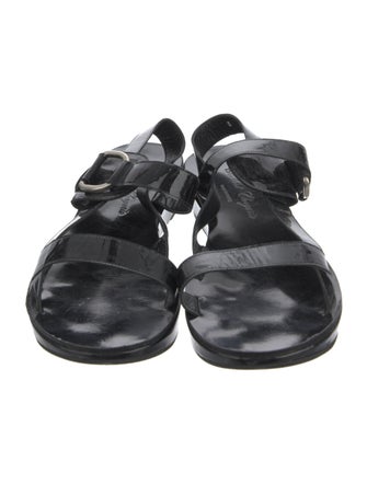 Robert Clergerie Patent Leather Slingback Sandals