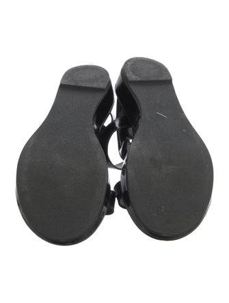 Robert Clergerie Patent Leather Slingback Sandals