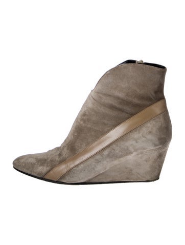 Robert Clergerie Boots Suede Animal Print 9.5