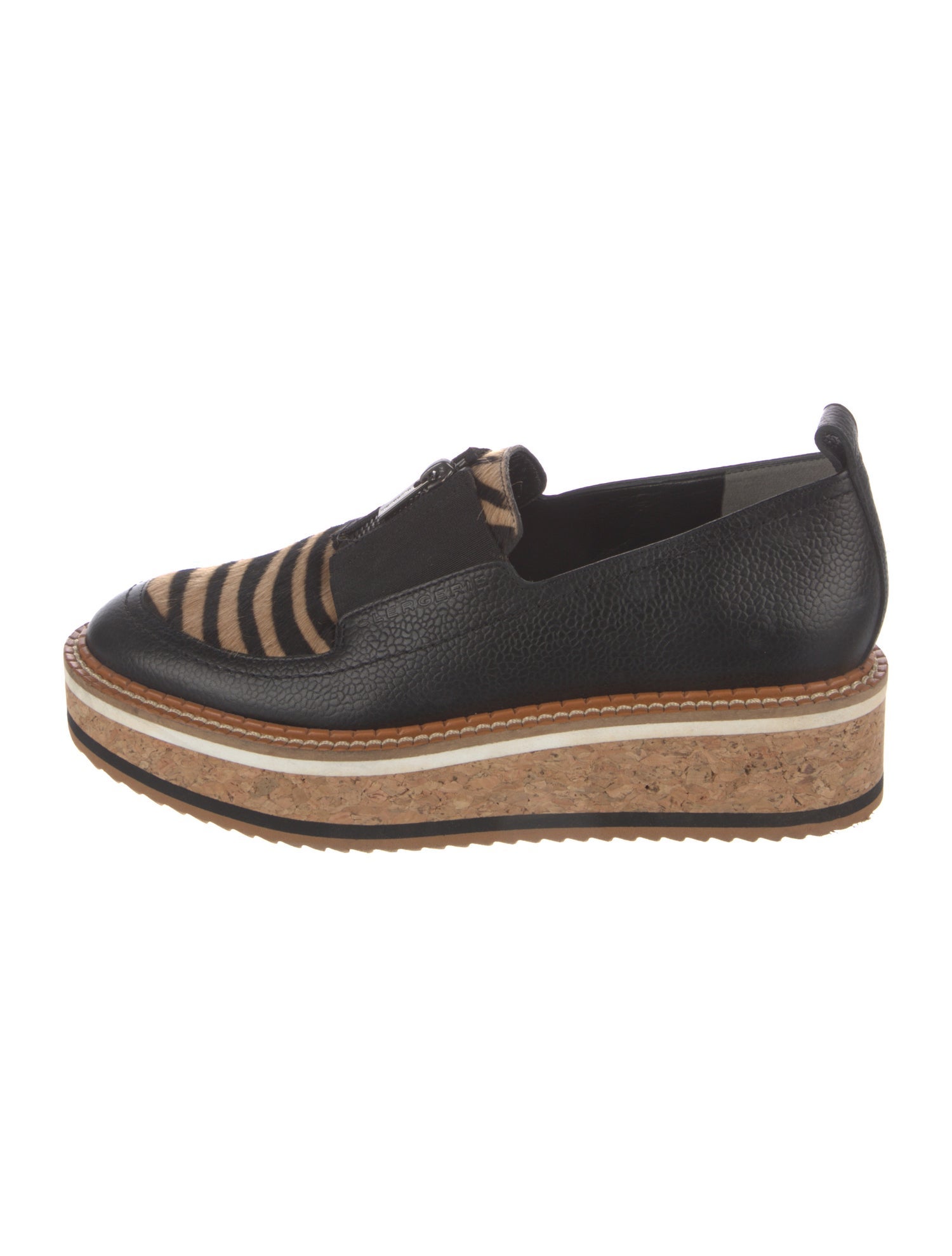 Robert Clergerie Leather Animal Print Espadrilles