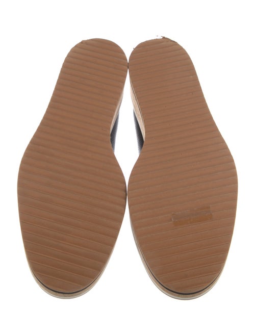 Robert Clergerie Leather Animal Print Espadrilles