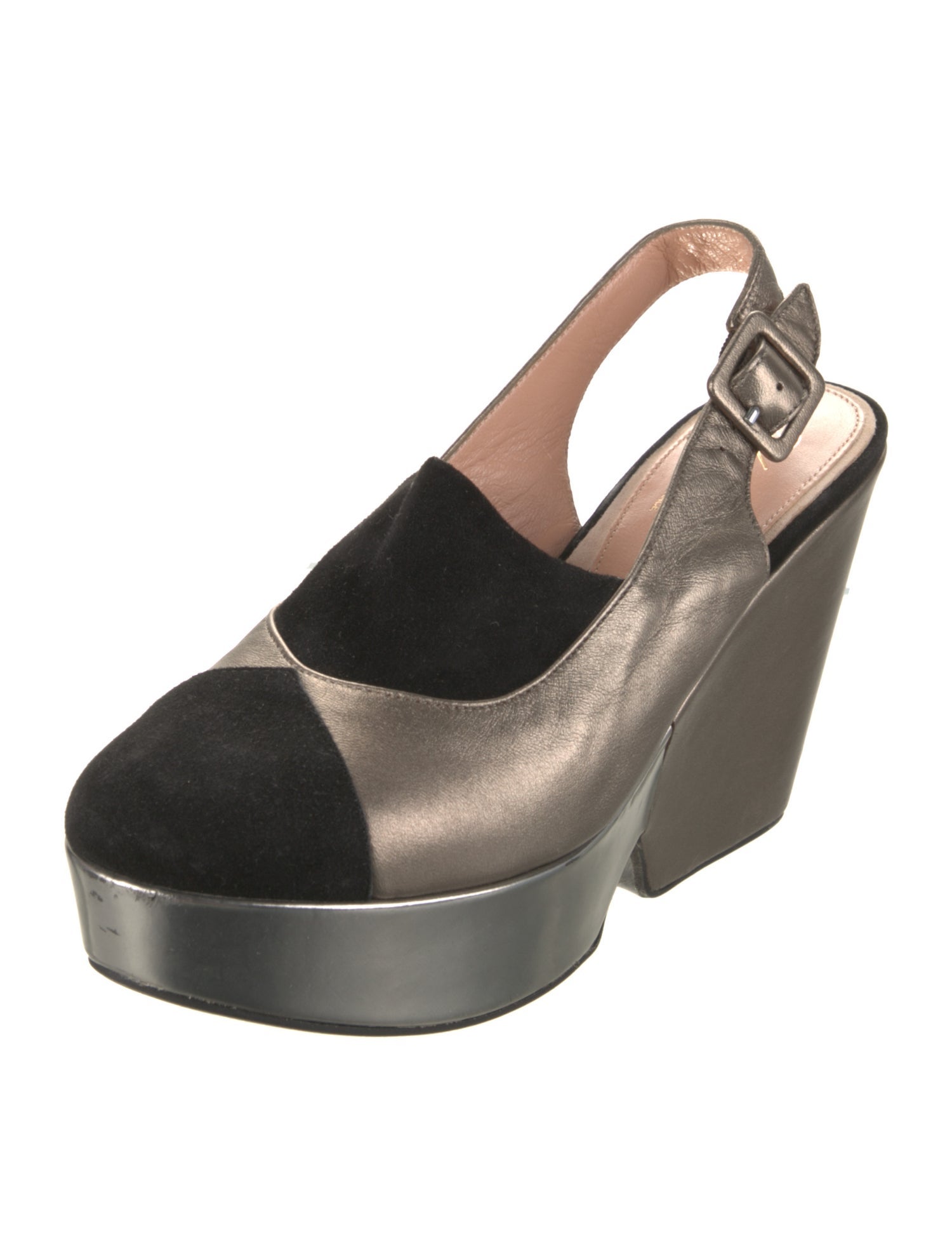 Robert Clergerie Leather Slingback Pumps