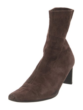 Robert Clergerie Suede Sock Boots