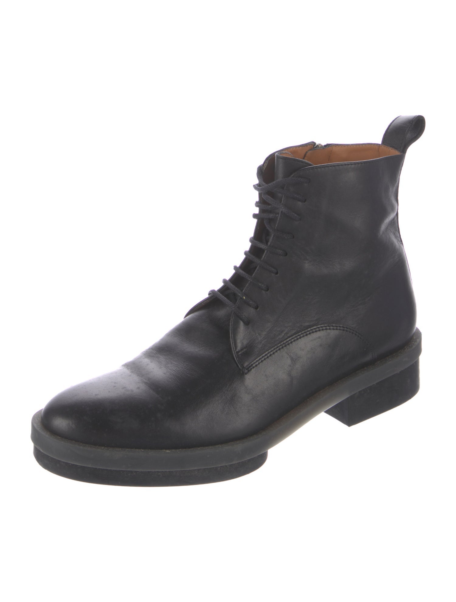 Robert Clergerie Leather Combat Boots