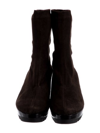 Robert Clergerie Suede Sock Boots