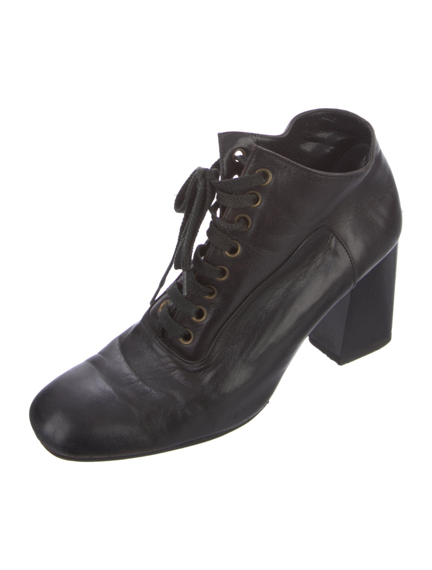Robert Clergerie Leather Lace-Up Boots